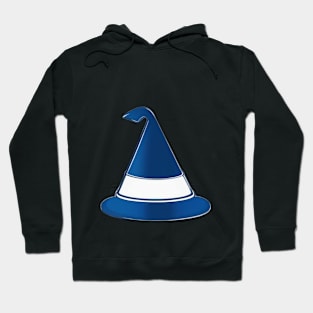 Enchanted Blue Wizard Hat Illustration No. 961 Hoodie